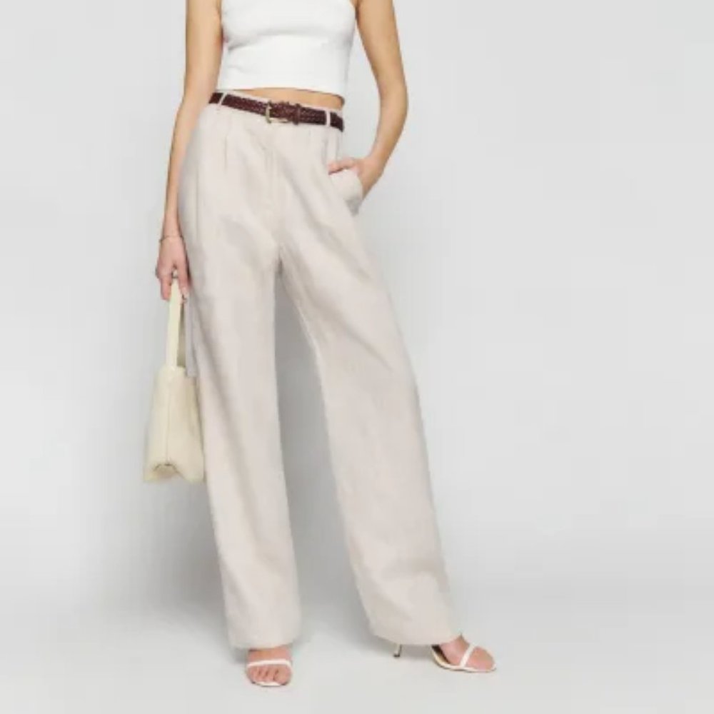 Reformation Mason linen pant (Size 6)